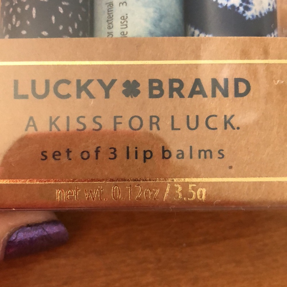 Lucky Brand Lip Balm Set - Picture 2 of 5